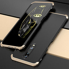 Xiaomi Poco X2用ケース 高級感 手触り良い アルミメタル 製の金属製 カバー Xiaomi ゴールド・ブラック