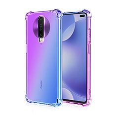 Xiaomi Poco X2用極薄ソフトケース グラデーション 勾配色 クリア透明 G01 Xiaomi ネイビー