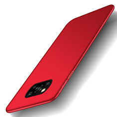 Xiaomi Poco X3用ハードケース プラスチック 質感もマット カバー M03 Xiaomi レッド