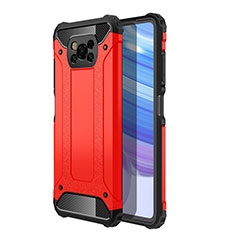 Xiaomi Poco X3 NFC用ハイブリットバンパーケース プラスチック 兼シリコーン カバー WL1 Xiaomi レッド