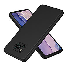 Xiaomi Poco X3 NFC用360度 フルカバー極薄ソフトケース シリコンケース 耐衝撃 全面保護 バンパー H01P Xiaomi ブラック