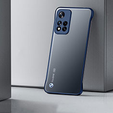 ネイビー Xiaomi Poco X4 NFC用ハードカバー クリスタル クリア透明 H02 Xiaomi ネイビー