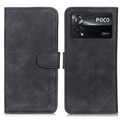 Xiaomi Poco X4 Pro 5G用手帳型 レザーケース スタンド カバー K03Z Xiaomi ブラック