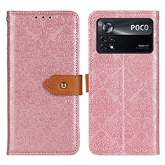 Xiaomi Poco X4 Pro 5G用手帳型 レザーケース スタンド カバー K05Z Xiaomi ピンク