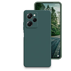 Xiaomi Poco X5 Pro 5G用360度 フルカバー極薄ソフトケース シリコンケース 耐衝撃 全面保護 バンパー YK2 Xiaomi グリーン