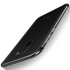 Xiaomi Pocophone F1用極薄ソフトケース シリコンケース 耐衝撃 全面保護 クリア透明 H01 Xiaomi ブラック