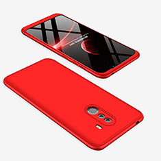 Xiaomi Pocophone F1用ハードケース プラスチック 質感もマット 前面と背面 360度 フルカバー Xiaomi レッド