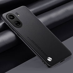 Xiaomi Redmi 13C用ケース 高級感 手触り良いレザー柄 S02 Xiaomi ブラック