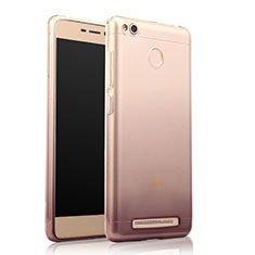 Xiaomi Redmi 3 Pro用極薄ソフトケース グラデーション 勾配色 クリア透明 Xiaomi グレー