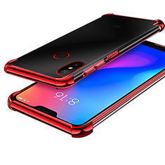 Xiaomi Redmi 6 Pro用極薄ソフトケース シリコンケース 耐衝撃 全面保護 クリア透明 H02 Xiaomi レッド