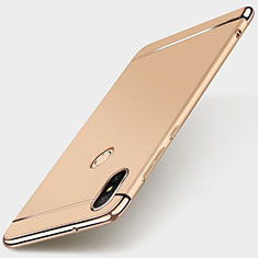 Xiaomi Redmi 6 Pro用ケース 高級感 手触り良い メタル兼プラスチック バンパー M01 Xiaomi ゴールド