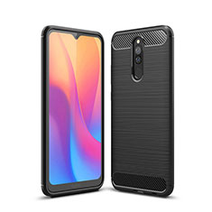 Xiaomi Redmi 8用シリコンケース ソフトタッチラバー ライン カバー Xiaomi ブラック