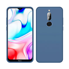 Xiaomi Redmi 8用360度 フルカバー極薄ソフトケース シリコンケース 耐衝撃 全面保護 バンパー S05 Xiaomi ネイビー