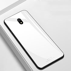 Xiaomi Redmi 8A用ハイブリットバンパーケース プラスチック 鏡面 カバー Xiaomi ホワイト