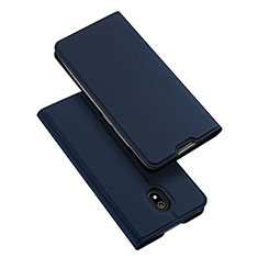 Xiaomi Redmi 8A用手帳型 レザーケース スタンド カバー L09 Xiaomi ネイビー