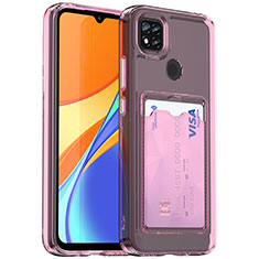 Xiaomi Redmi 9 India用極薄ソフトケース シリコンケース 耐衝撃 全面保護 クリア透明 HD1 Xiaomi ピンク