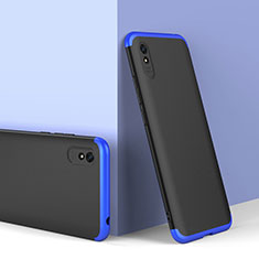 Xiaomi Redmi 9A用ハードケース プラスチック 質感もマット 前面と背面 360度 フルカバー P01 Xiaomi ネイビー・ブラック