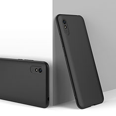 Xiaomi Redmi 9A用ハードケース プラスチック 質感もマット 前面と背面 360度 フルカバー P01 Xiaomi ブラック