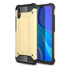 Xiaomi Redmi 9A用ハイブリットバンパーケース プラスチック 兼シリコーン カバー WL1 Xiaomi ゴールド