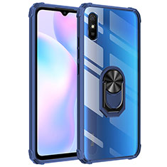 Xiaomi Redmi 9A用ハイブリットバンパーケース プラスチック アンド指輪 マグネット式 MQ2 Xiaomi ネイビー