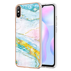 Xiaomi Redmi 9A用シリコンケース ソフトタッチラバー バタフライ パターン カバー Y05B Xiaomi カラフル