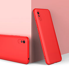 Xiaomi Redmi 9AT用ハードケース プラスチック 質感もマット 前面と背面 360度 フルカバー P01 Xiaomi レッド