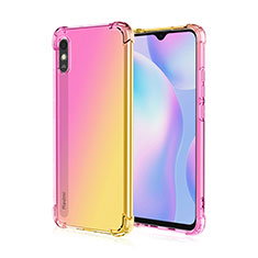 Xiaomi Redmi 9AT用極薄ソフトケース シリコンケース 耐衝撃 全面保護 クリア透明 S01 Xiaomi イエロー