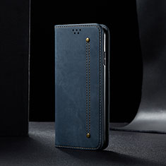 Xiaomi Redmi 9AT用手帳型 布 スタンド B02S Xiaomi ネイビー