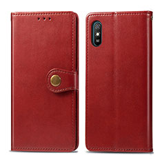 Xiaomi Redmi 9AT用手帳型 レザーケース スタンド カバー S05D Xiaomi レッド