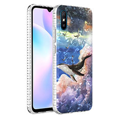 Xiaomi Redmi 9AT用シリコンケース ソフトタッチラバー バタフライ パターン カバー Y04B Xiaomi マルチカラー