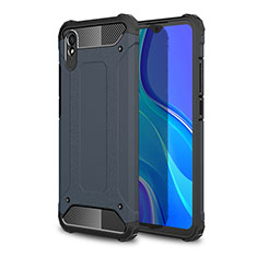 Xiaomi Redmi 9AT用ハイブリットバンパーケース プラスチック 兼シリコーン カバー WL1 Xiaomi ミッドナイトネイビー