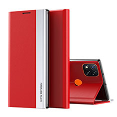 Xiaomi Redmi 9C用手帳型 レザーケース スタンド カバー Q01H Xiaomi レッド