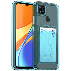 Xiaomi Redmi 9C用極薄ソフトケース シリコンケース 耐衝撃 全面保護 クリア透明 HD1 Xiaomi ブルー