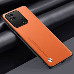 Xiaomi Redmi 9C用ケース 高級感 手触り良いレザー柄 S02 Xiaomi オレンジ