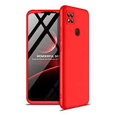 Xiaomi Redmi 9C NFC用ハードケース プラスチック 質感もマット 前面と背面 360度 フルカバー M01 Xiaomi レッド