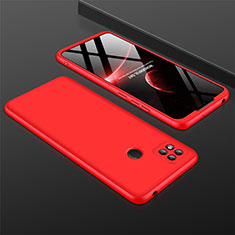 Xiaomi Redmi 9C NFC用ハードケース プラスチック 質感もマット 前面と背面 360度 フルカバー Xiaomi レッド
