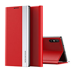 Xiaomi Redmi 9i用手帳型 レザーケース スタンド カバー Q01H Xiaomi レッド