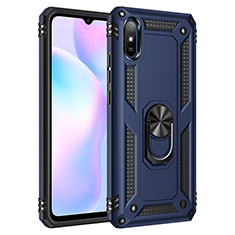 Xiaomi Redmi 9i用ハイブリットバンパーケース プラスチック アンド指輪 マグネット式 MQ3 Xiaomi ネイビー