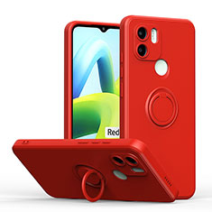 Xiaomi Redmi A1用極薄ソフトケース シリコンケース 耐衝撃 全面保護 アンド指輪 マグネット式 バンパー QW1 Xiaomi レッド