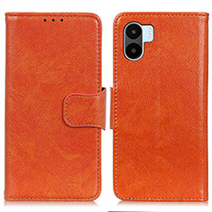 Xiaomi Redmi A2用手帳型 レザーケース スタンド カバー N05P Xiaomi オレンジ