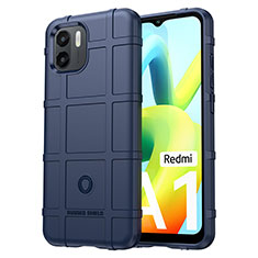 Xiaomi Redmi A2 Plus用360度 フルカバー極薄ソフトケース シリコンケース 耐衝撃 全面保護 バンパー J01S Xiaomi ネイビー