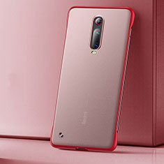 Xiaomi Redmi K20用極薄ケース クリア透明 プラスチック 質感もマットU01 Xiaomi レッド