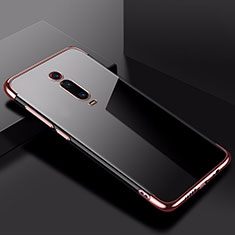 Xiaomi Redmi K20用極薄ソフトケース シリコンケース 耐衝撃 全面保護 クリア透明 H02 Xiaomi ローズゴールド