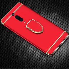 Xiaomi Redmi K20 Pro用ケース 高級感 手触り良い メタル兼プラスチック バンパー アンド指輪 T01 Xiaomi レッド
