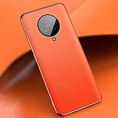 Xiaomi Redmi K30 Pro 5G用ケース 高級感 手触り良いレザー柄 Xiaomi オレンジ