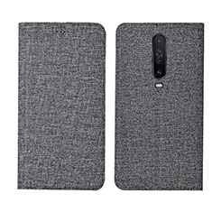 Xiaomi Redmi K30i 5G用手帳型 布 スタンド L01 Xiaomi グレー