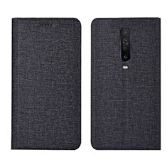 Xiaomi Redmi K30i 5G用手帳型 布 スタンド L01 Xiaomi ブラック