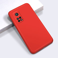 Xiaomi Redmi K30S 5G用360度 フルカバー極薄ソフトケース シリコンケース 耐衝撃 全面保護 バンパー Xiaomi レッド