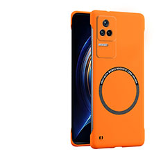 Xiaomi Redmi K50 5G用ハードケース プラスチック 質感もマット カバー Mag-Safe 磁気 Magnetic Xiaomi オレンジ