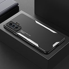 Xiaomi Redmi K50 Gaming 5G用ケース 高級感 手触り良い アルミメタル 製の金属製 兼シリコン カバー Xiaomi シルバー